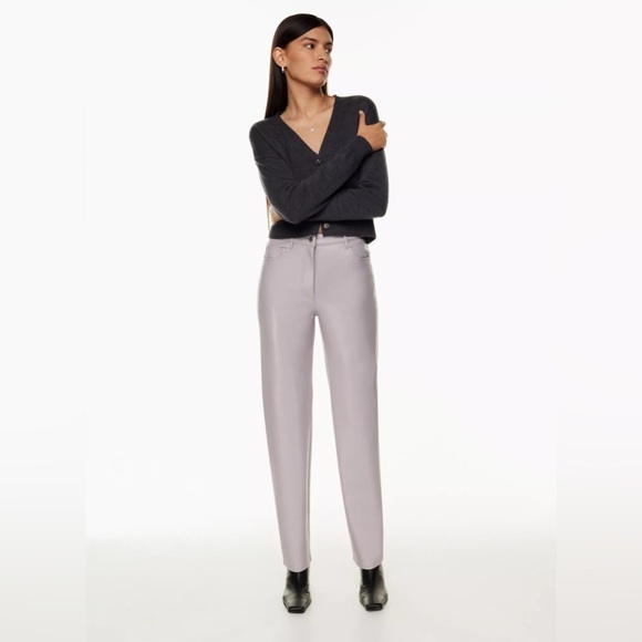 ARITZIA Wilfred The Melina Pant- Faux Leather Pant - Picture 1 of 16